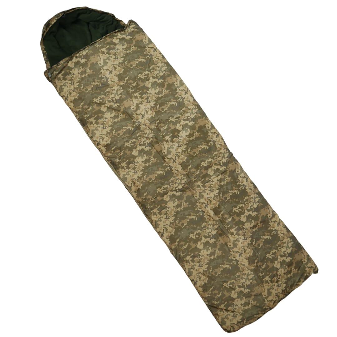 Спальний мішок з капюшоном 2,100х0,750 фліс піксель, фото 1