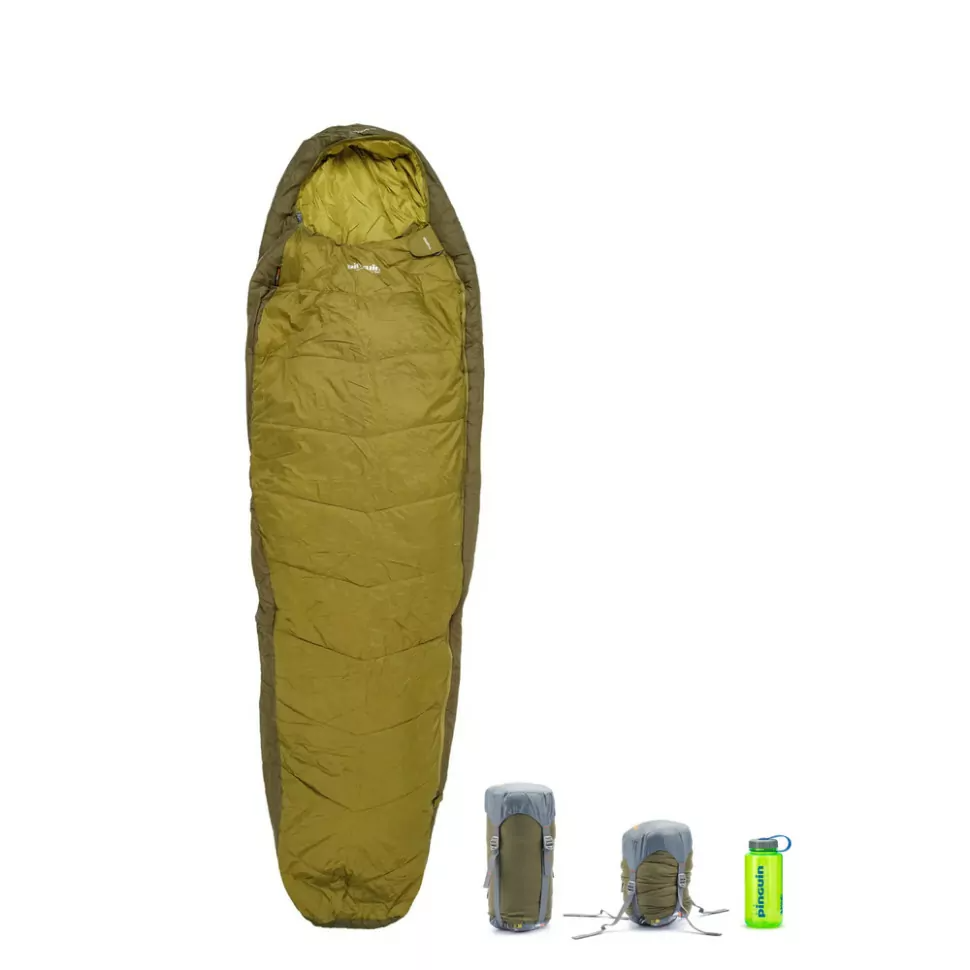Спальний мішок Pinguin Tramp (11/7°C), 185 см - Left Zip, Хакі, фото 1