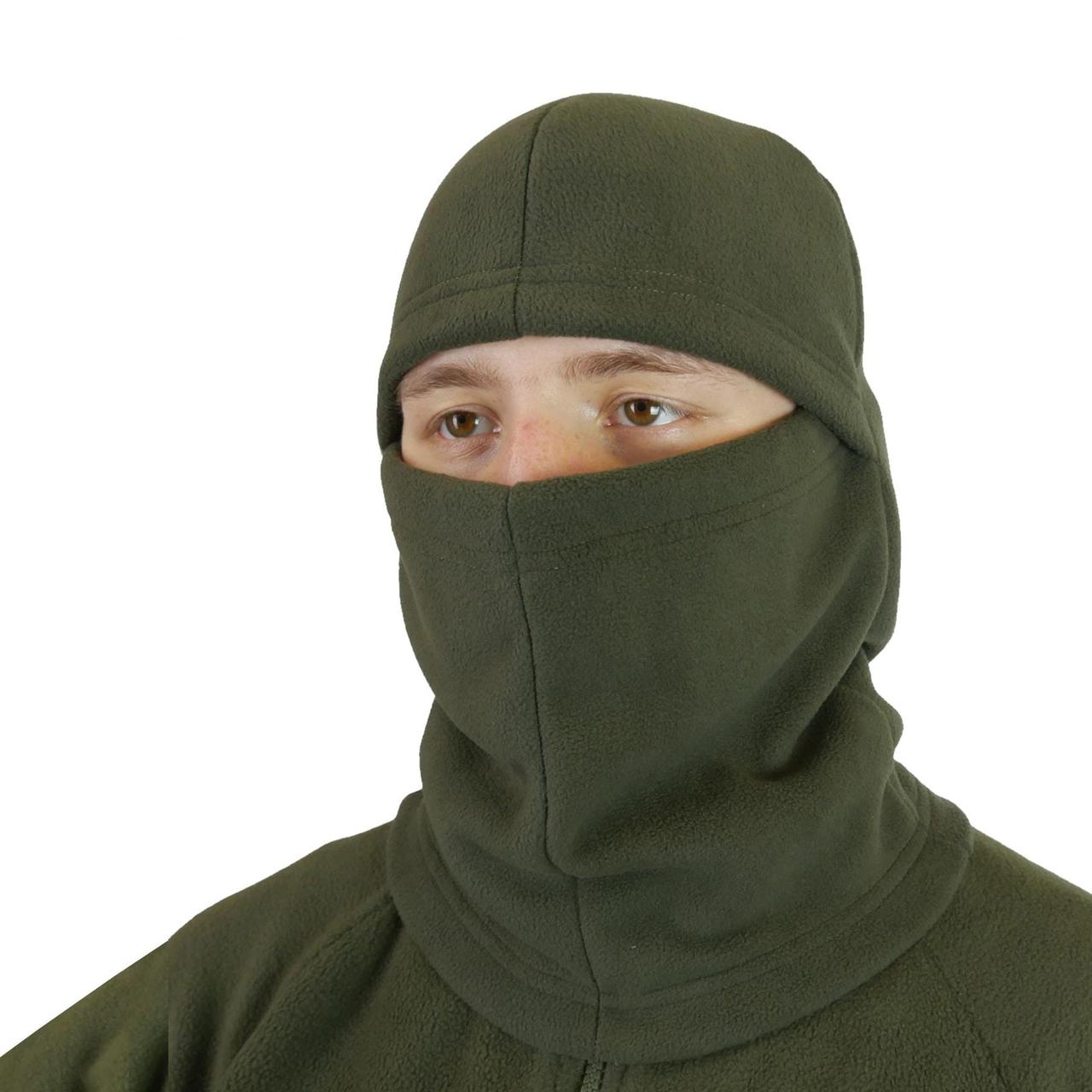 Тактична зимова Балаклава флісова Militex Хакі Універсальна | Захист від вітру з військовою балаклавою, фото 1