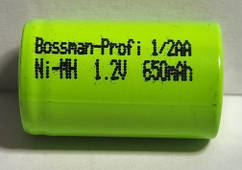 Акумулятор Bossman Profi 1/2 AA 1.2V 650mAh
