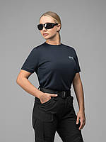 Футболка швидкосохнуча тактична жіноча BEZET Basic синій