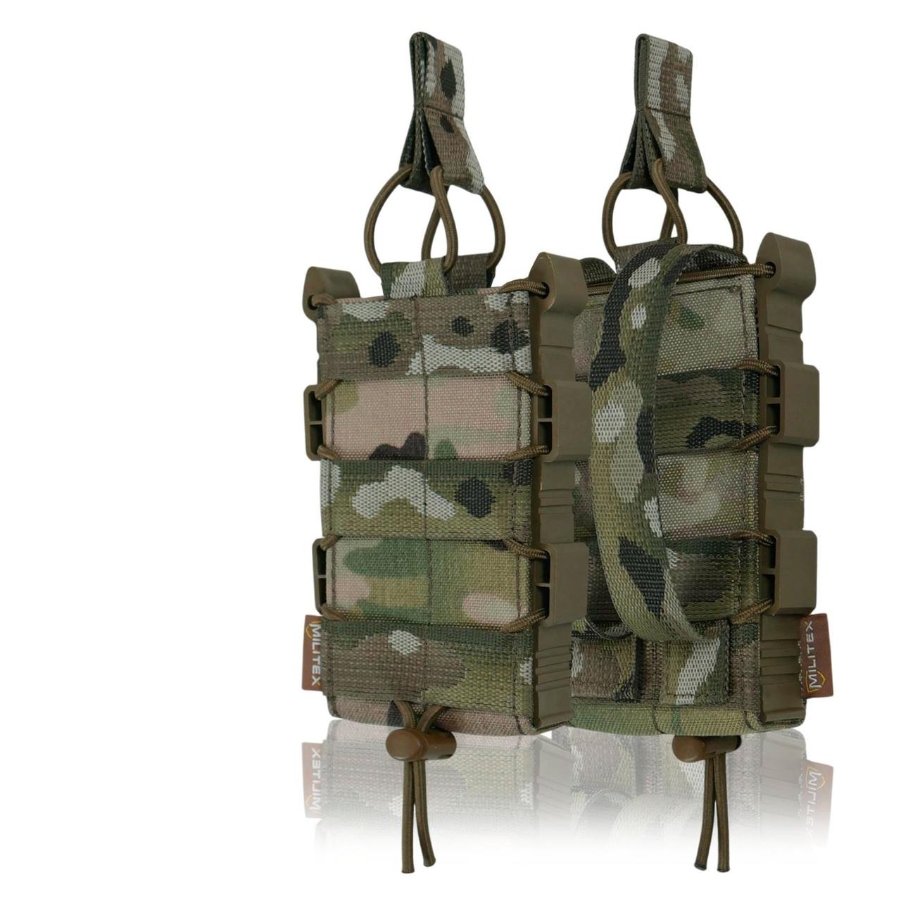 Підсумок мультикам під 1 магазин Militex Виготовлений з Cordura 1000D +  Стропи для системи MOLLE., фото 1