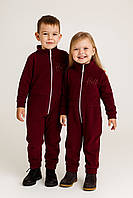 Тёплый детский ромпер из флиса полар с вышивкой