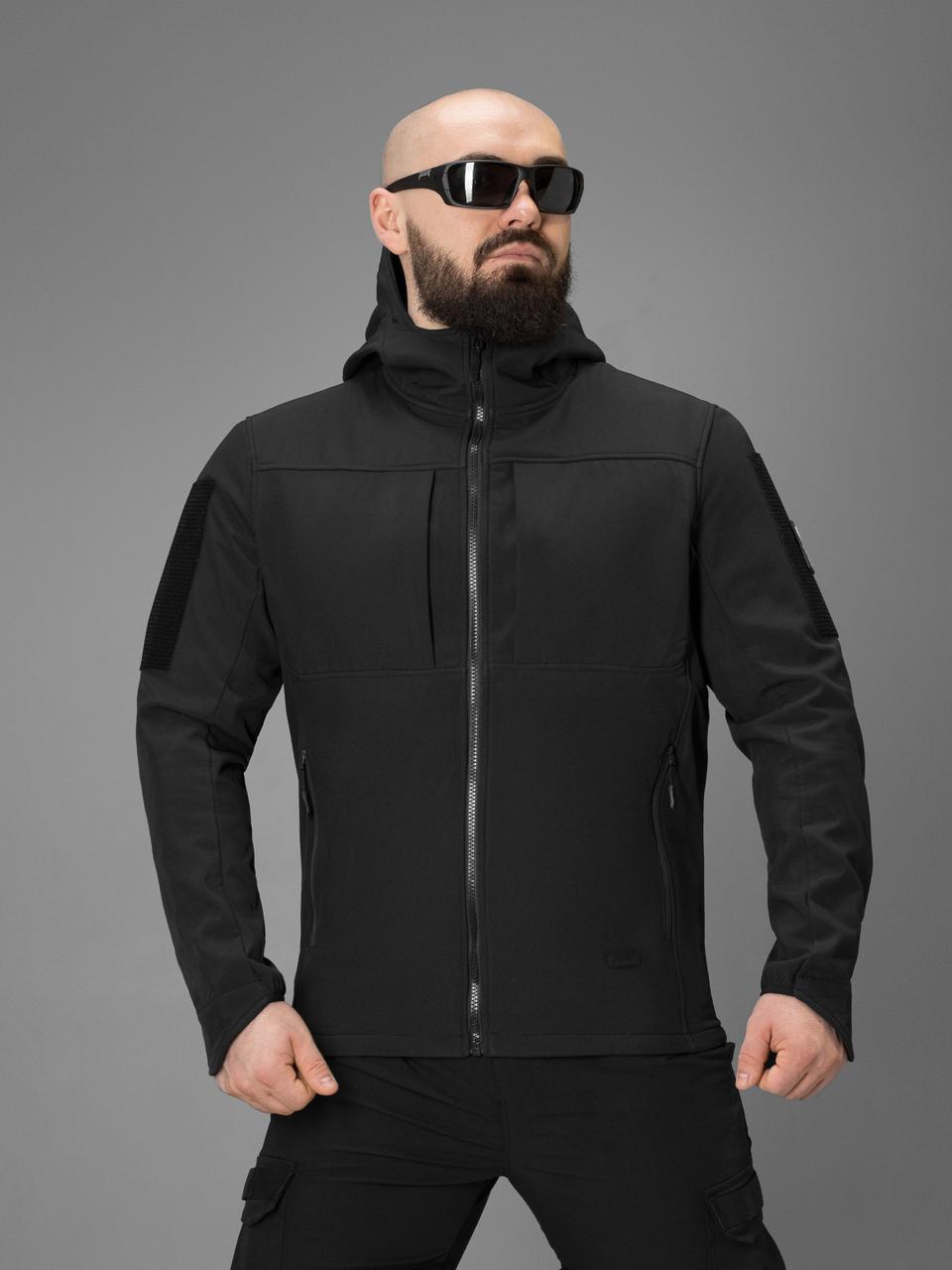 Куртка Softshell BEZET Falcon чорний, фото 1