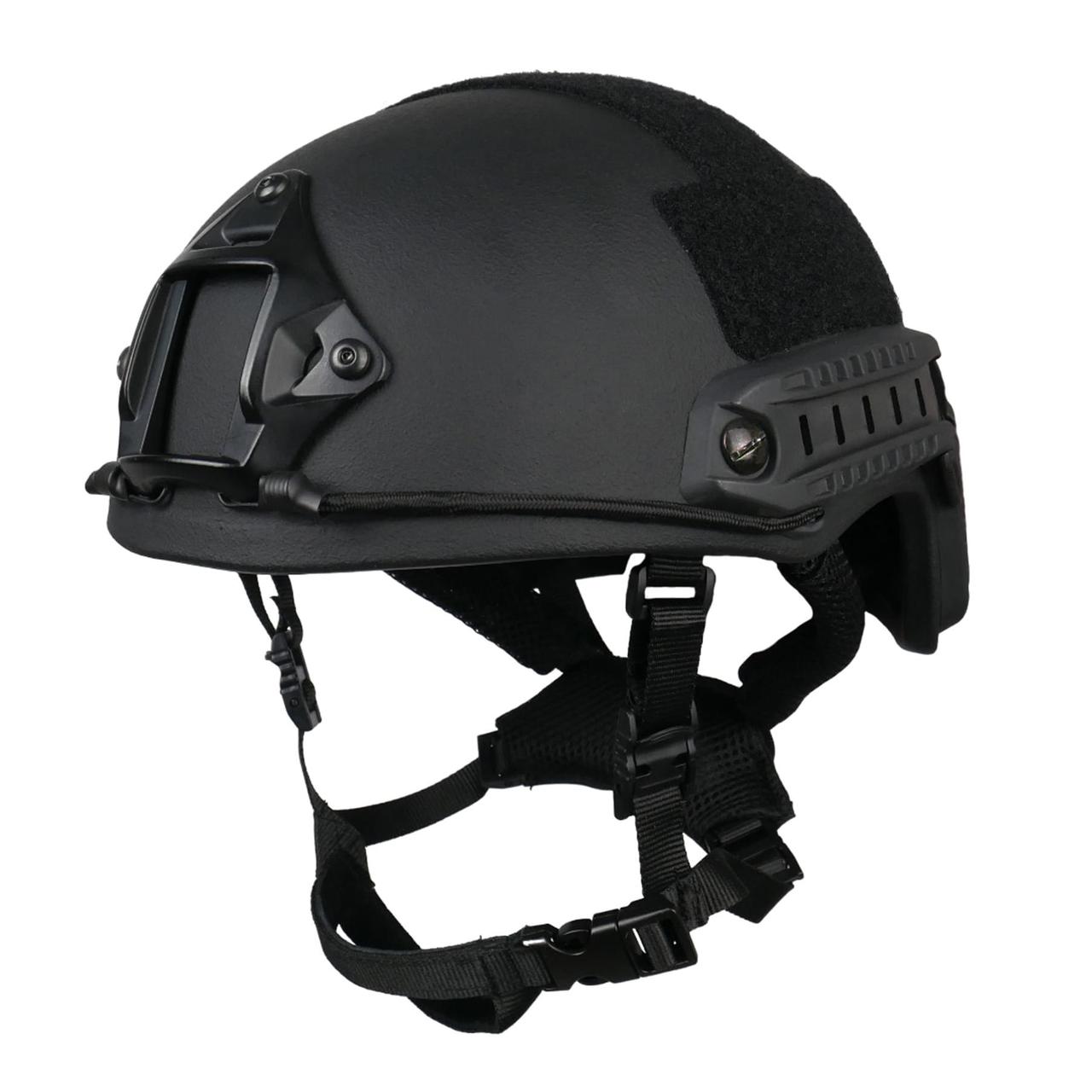Шолом PE Fast З рівнем захисту NIJ IIIA Стандарт NATO Black розмір (L) та системою Team Wendy, фото 1