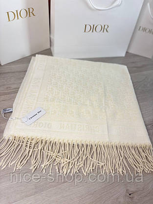 Хустка D.i.o.r. кашемір із бахромою, фото 4