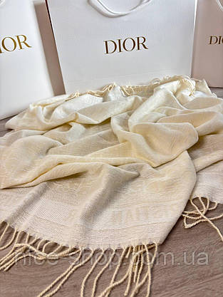 Хустка D.i.o.r. кашемір із бахромою, фото 3