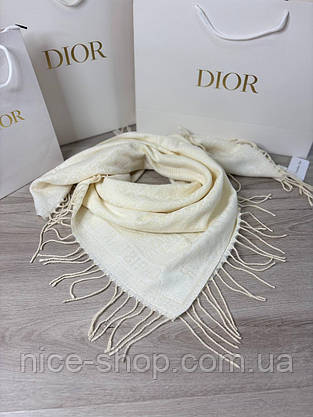 Хустка D.i.o.r. кашемір із бахромою, фото 2