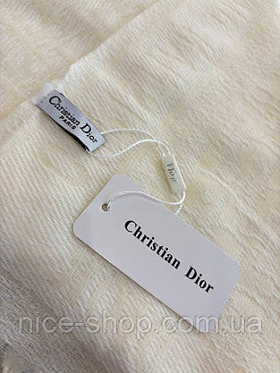 Хустка D.i.o.r. кашемір із бахромою, фото 5