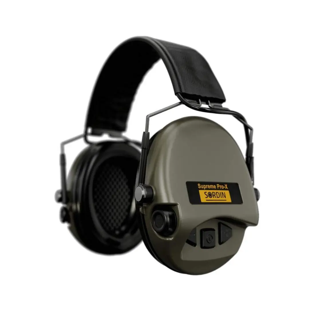 Активні навушники для стрільби Sordin Supreme Pro-X SLIM - олива, фото 1