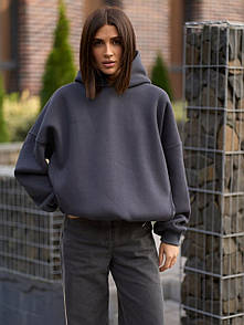 Худі жіночий - Графіт Oversize