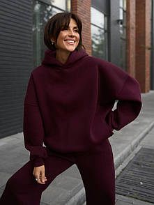 Худі жіночий - Бургунді Oversize