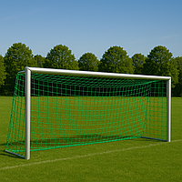 Сітка для футболу БЕЗВУЗЛОВА «ЄВРО " 1,5», зелена (комплект з 2 шт.)