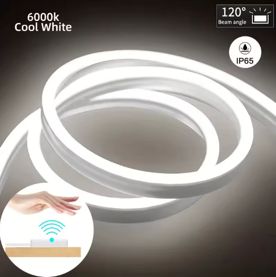 Світлодіодна неонова стрічка СІВ з датчиком руху 2 м USB (холодний) / Світлодіодна підсвітка кімнат