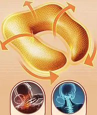 Подушка для подорожжої Memory foam, Подушка-бублик з ефектом меморі для подорожей, фото 5