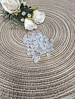 Намистини кришталеві 8*6мм півпрозорі ( 70шт)