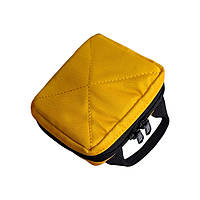 Миниатюрная желтая ампульница на 18 ячеек, военная медицинская тактическая на 18 ампул Стоход на липучке для боевых медиков ЗСУ