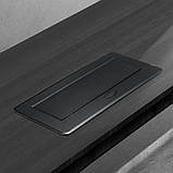 Прихована подвійна розетка вбудована в стільницю висувна + 2 входи USB 2.1 - Чорна Loft, фото 8