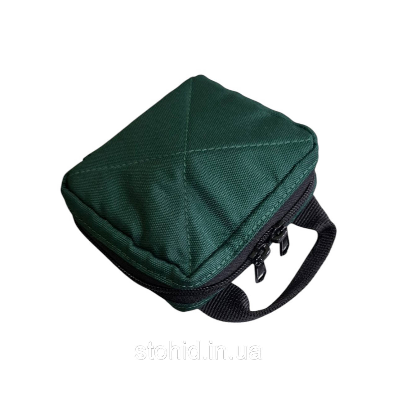 Компактна зелена ампульниця на 18 комірок,  військова медична тактична на 18 ампул Стохід на липучці для бойових медиків ЗСУ, фото 1