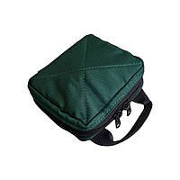 Компактная зеленая ампульница на 18 ячеек, военная медицинская тактическая на 18 ампул Стоход на липучке для боевых медиков ЗСУ