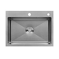 Кухонная мойка Kroner KRP Gebürstet - 5843HM (3.0/1.0 мм) хабб