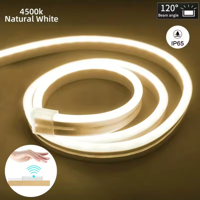 Світлодіодна неонова стрічка СІВ з датчиком руху 3 м USB теплий білий / Світлодіодна підсвітка кімнат