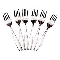 Набір десертних виделок 6 предметів 14 (см) Срібло HP-8-20