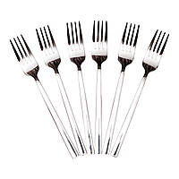 Набір столових виделок 6 штук з нержавіючої сталі 20.5 (см) Срібло HP-8-23