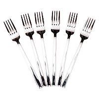 Набір десертних виделок 6 предметів 16 (см) Срібло HP-8-25