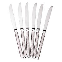 Набір столових ножів 6 (шт) з нержавіючої сталі 23 (см) Срібло HP-8-37