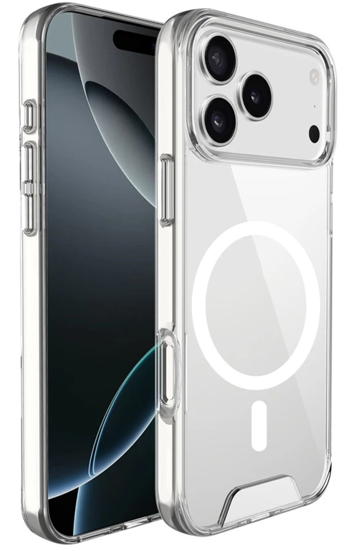 Накладка iPhone 17 Pro Max clear Space Case TPU MagSafe