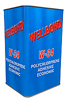 Wellbond W-34 клей наїріт для, автомобільної оббивки, взуття, виробів зі шкіри.