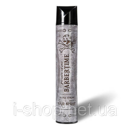 Спрей ультрасильної фіксації Barbertime Hair Spray Ultra Strong Hold 400ml, фото 1