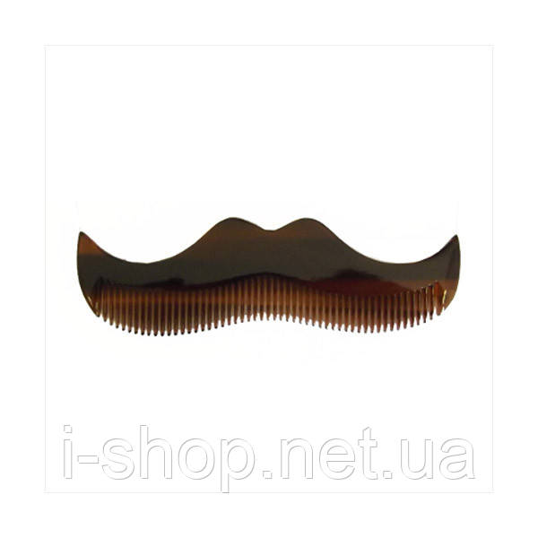 Гребінець для вус та бороди Morgans Amber Moustache Shaped Comb