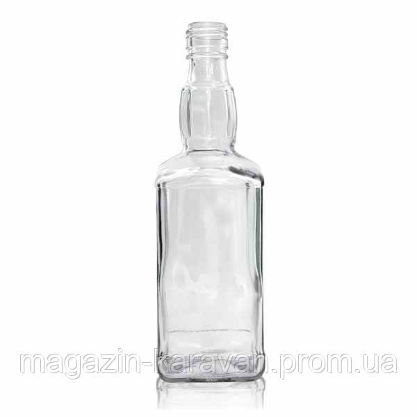 Пляшка скляна Віскі 500 мл 18 шт