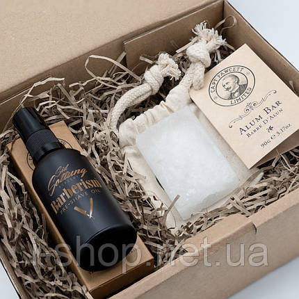 Брусок для гоління та олія перед голінням Captain Fawcett Alum Bar and Barberism Pre-Shave Oil Gift Set, фото 1