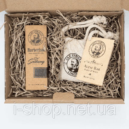 Брусок для гоління та олія перед голінням Captain Fawcett Alum Bar and Barberism Pre-Shave Oil Gift Set, фото 2