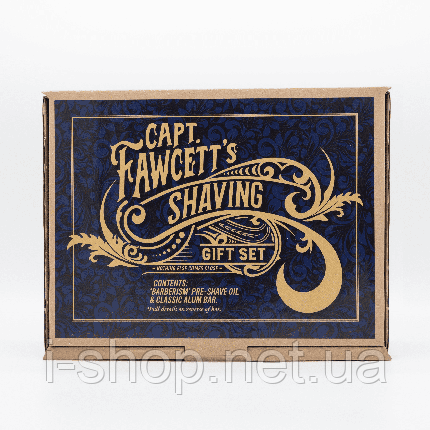 Брусок для гоління та олія перед голінням Captain Fawcett Alum Bar and Barberism Pre-Shave Oil Gift Set, фото 3