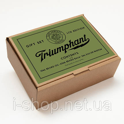 Набір олійка, бальзам і парфум Captain Fawcett Triumphant Beard Oil (10ml) & Beard Balm (60ml) & EDP (2ml) Gift Set, фото 2