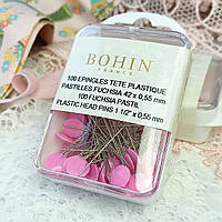 Булавки цвяшки кравецькі BOHIN, 55 х 42 мм, з плоскою головкою ( 100 шт.)