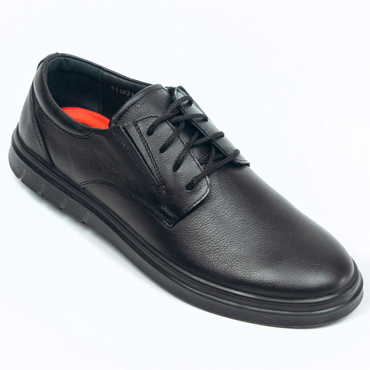 Чоловічі туфлі Mida чорні шкіряні на шнурівці демісезонні 111971(16) розмір 40, фото 1