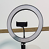 Кільцева лампа від USB тримач для телефону Led 26 см Кільцеве світло від Power Bank BRL-26 3000–6500K, фото 10