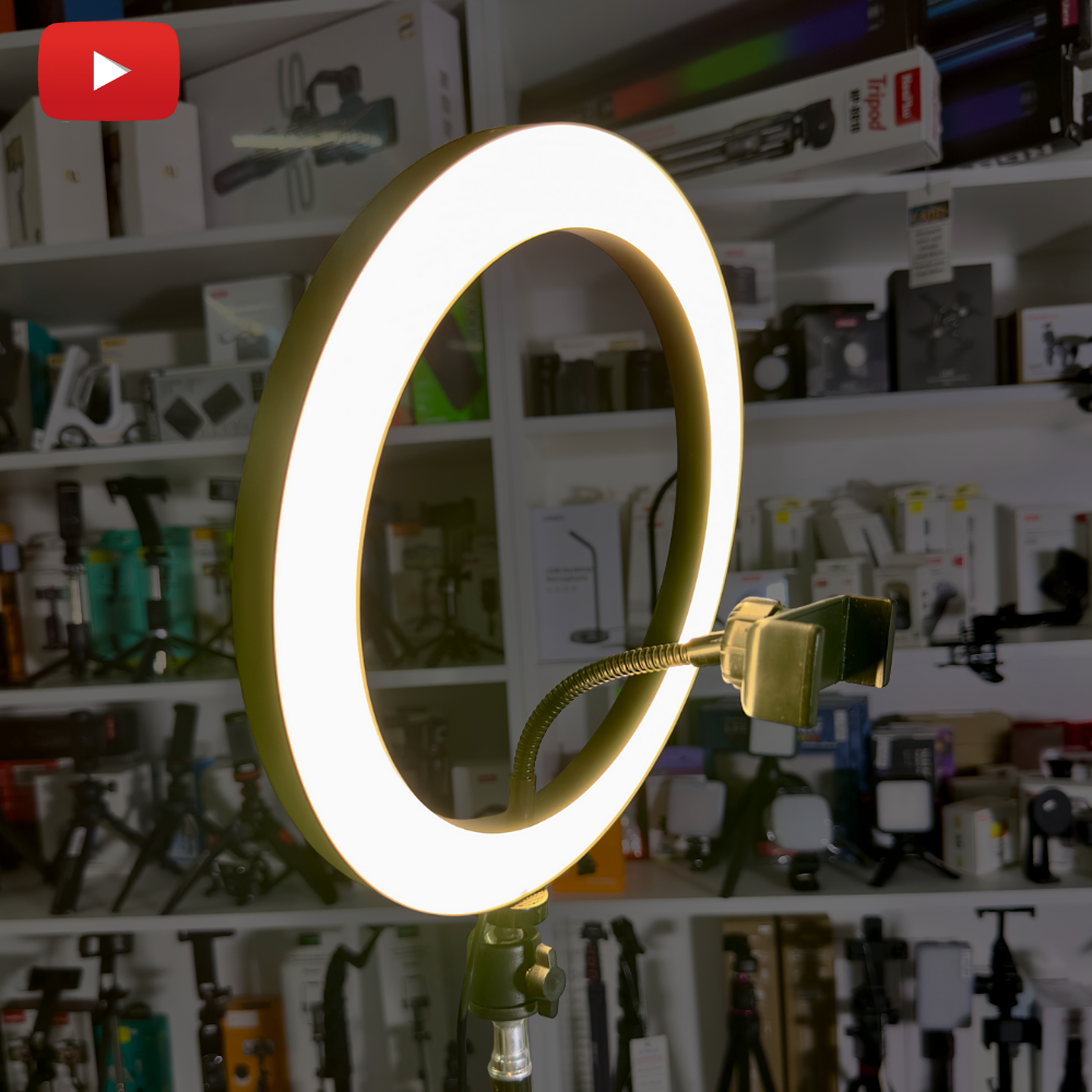 Кільцева лампа від USB тримач для телефону Led 26 см Кільцеве світло від Power Bank BRL-26 3000–6500K, фото 1