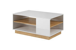 Стіл журнальний Perfect Home Арко / Arco 100 Білий глянець/дуб грандсон (PFH-091035)