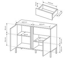 Комод Perfect Home Даст / Dast 2-дверний з 1 шухлядою 2DS/104 Беж (PFH-091006), фото 4