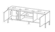 Тумба під телевізор Perfect Home Даст / Dast 2-дверна 2D/153 Беж (PFH-091009), фото 4