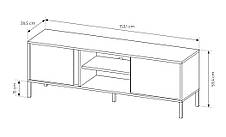Тумба під телевізор Perfect Home Даст / Dast 2-дверна 2D/153 Беж (PFH-091009), фото 5