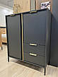 Комод високий Perfect Home Ларс / Lars 2-дверний з 2 шухлядами 2D2S/104 Антрацит (PFH-091020), фото 10