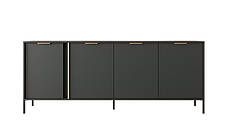 Комод Perfect Home Ларс / Lars 4-дверний 4D/203 Антрацит (PFH-091019), фото 2