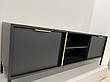 Тумба під телевізор Perfect Home Ларс / Lars 2-дверна 2D/153 Антрацит (PFH-091023), фото 10